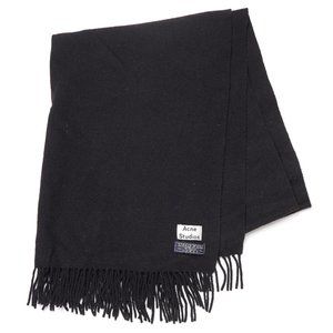 Acne Studios Virgin Wool Canada Scarf, Black